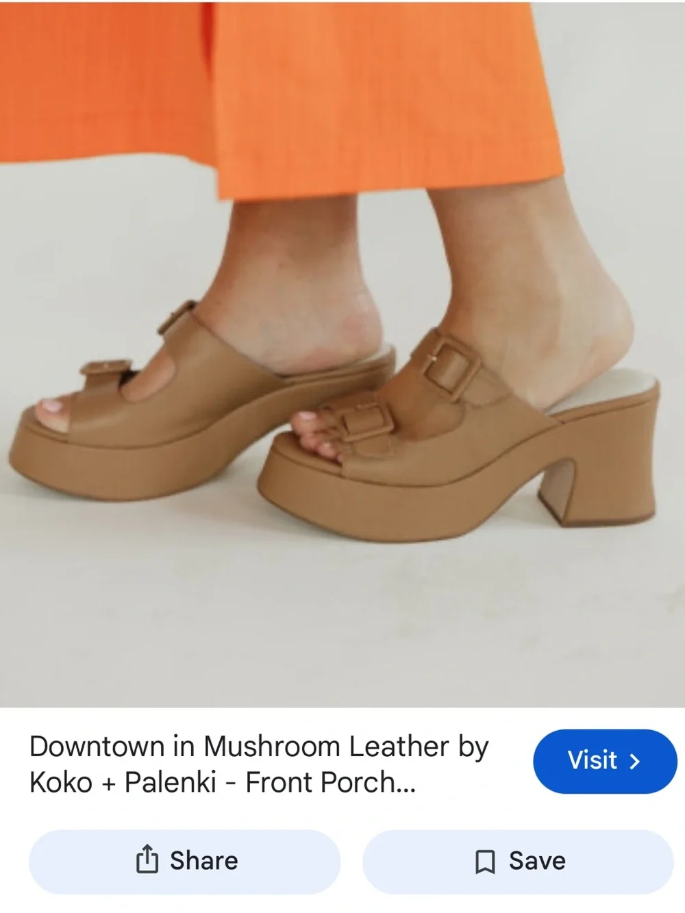 NEW Koko + Palenki Downtown platform slide sandals